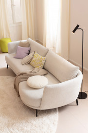Pearl-LE25 von SCHÖNER WOHNEN - Polstersofa links snow