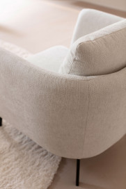 Pearl-LE25 von SCHÖNER WOHNEN - Polstersofa links snow