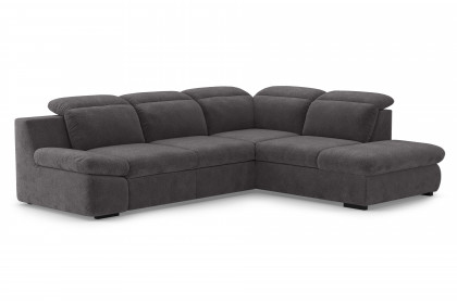 Lorena von COTTA - Ecksofa rechts coal