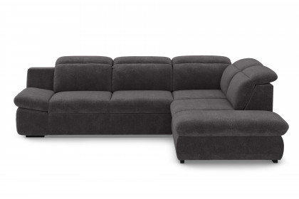 Lorena von COTTA - Ecksofa rechts coal