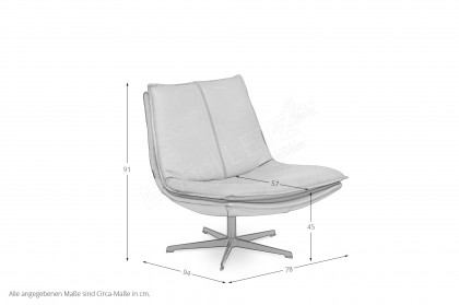 Dream von designwerk - Ledersessel grey