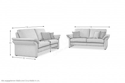 Monza von Schröno - Sofa-Ensemble petrol