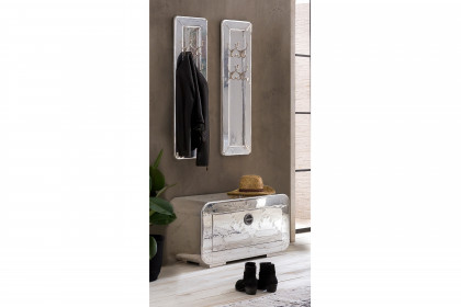 Airman von SIT Möbel - Garderobe in Aluminium/ Mangoholz