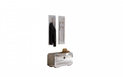 Airman von SIT Möbel - Garderobe in Aluminium/ Mangoholz