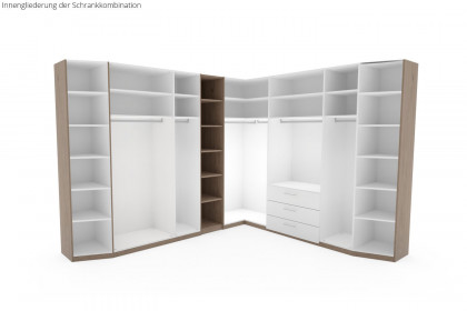 Multiline von SCHÖNER WOHNEN - Eckschrank-Set mit Quadrateinsätzen