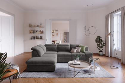 Lorena von COTTA - Ecksofa links coal