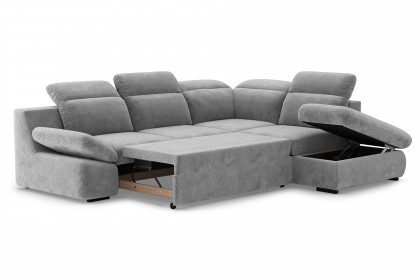 Lorena von COTTA - Couchgarnitur rechts steel