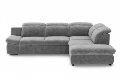 Lorena von COTTA - Couchgarnitur rechts steel