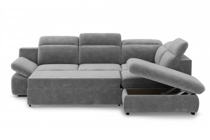 Lorena von COTTA - Couchgarnitur rechts steel