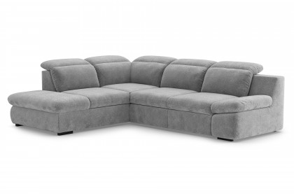 Lorena von COTTA - Couchgarnitur links steel