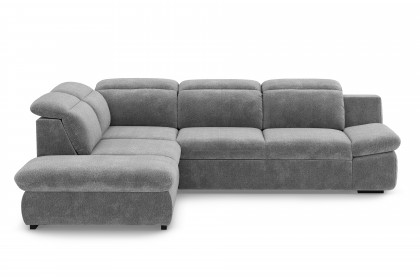 Lorena von COTTA - Couchgarnitur links steel
