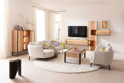 Pearl-LE25 von SCHÖNER WOHNEN - Polstersofa rechts snow