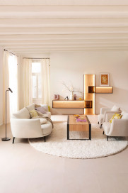 Pearl-LE25 von SCHÖNER WOHNEN - Polstersofa links snow