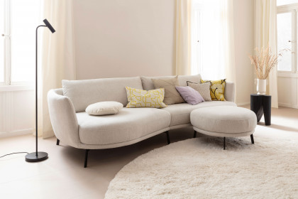 Pearl-LE25 von SCHÖNER WOHNEN - Polstersofa links snow