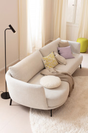 Pearl-LE25 von SCHÖNER WOHNEN - Polstersofa links snow