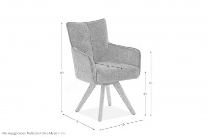 Tucson von set one by Musterring - Stuhl mit Eichenholzgestell