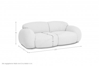 Globe von designwerk - 2-Sitzer silver