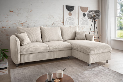 Lauritio von Benformato - Ecksofa Ausführung rechts beige