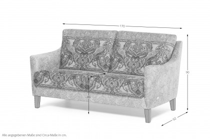Ancona von Schröno - Ledersofa olive