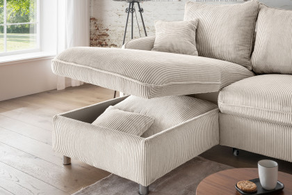 Lauritio von Benformato - Ecksofa Ausführung links beige