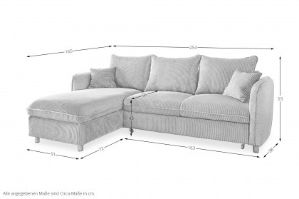 Lauritio von Benformato - Ecksofa Ausführung links beige