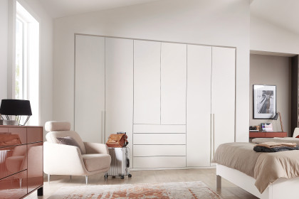 Deviso von Rietberger - Kleiderschrank weiß mit 4 Schubkästen