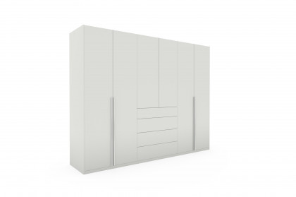Deviso von Rietberger - Kleiderschrank weiß mit 4 Schubkästen