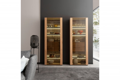 Yonna von SCHÖNER WOHNEN - Vitrine Kerneiche natur/ Lamelle