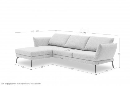 Spin von SCHÖNER WOHNEN - Ecksofa links taupe