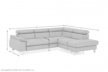 Micky von COTTA - Ecksofa rechts white