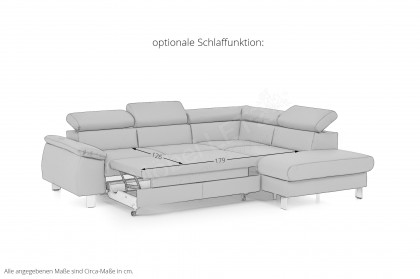 Micky von COTTA - Ecksofa rechts white