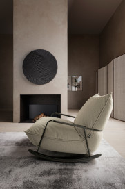 Fluffy von designwerk - Ruhesessel beige
