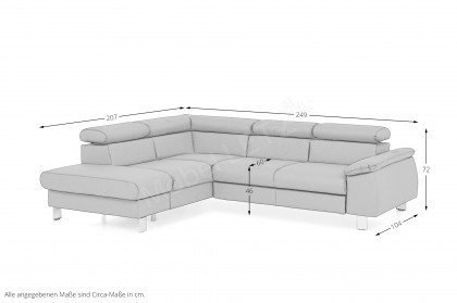 Micky von COTTA - Ecksofa links white