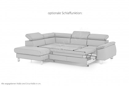 Micky von COTTA - Ecksofa links white