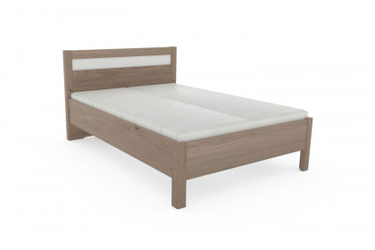Multiline von SCHÖNER WOHNEN - Schlafzimmer Balkeneiche Furnier/ Lack weiß mit Quadrateinsätzen