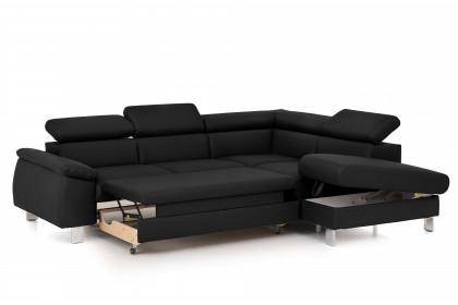 Micky von COTTA - Ecksofa Variante rechts black