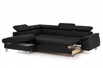 Micky von COTTA - Ecksofa Variante links black