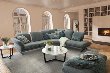 24670 Olivia von Willi Schillig - Ledersofa Variante rechts eucalyptus