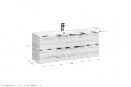 Serie 6110 von Pelipal - Badezimmer Polar Pine/ Chrom Glanz