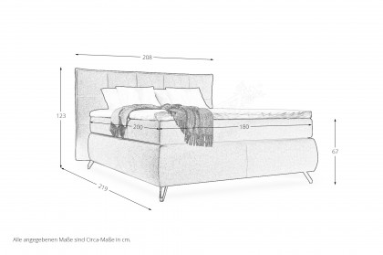 Treviso II von COTTA - Boxspringbett ocean