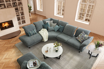 24670 Olivia von Willi Schillig - Ledersofa Variante links eucalyptus