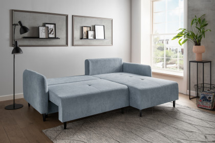 Mara von Benformato - Ecksofa Variante rechts hellblau