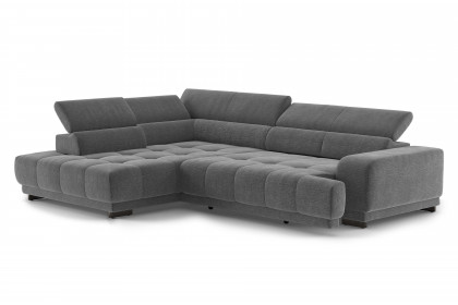 Polaris-LE25 von COTTA - Couchgarnitur links anthracite