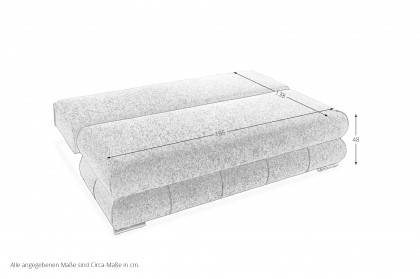 Borna-SO350 von Sun Garden - Schlafsofa grau