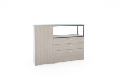 cocoon by rb 305 von Röhr-Bush - modernes Highboard weiß - Eiche - salbei