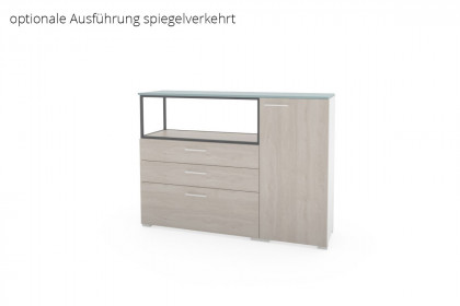 cocoon by rb 305 von Röhr-Bush - modernes Highboard weiß - Eiche - salbei