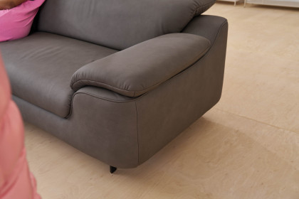 1571 von Himolla - Ledersofa Variante links arctic