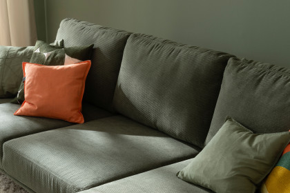 Stage von SCHÖNER WOHNEN - Ecksofa rechts moos
