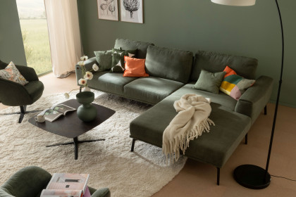 Stage von SCHÖNER WOHNEN - Ecksofa rechts moos