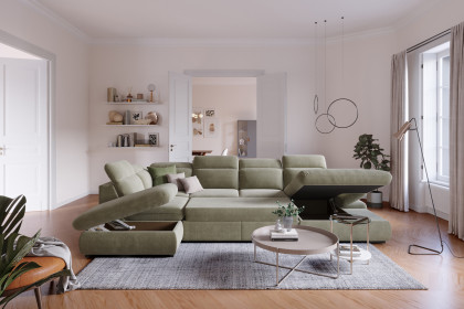 Lorena von COTTA - Wohnlandschaft links green